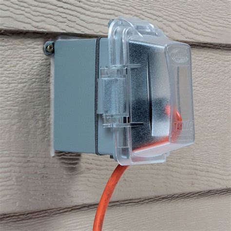 electrical outlet box outside|outdoor electrical outlet box enclosure.